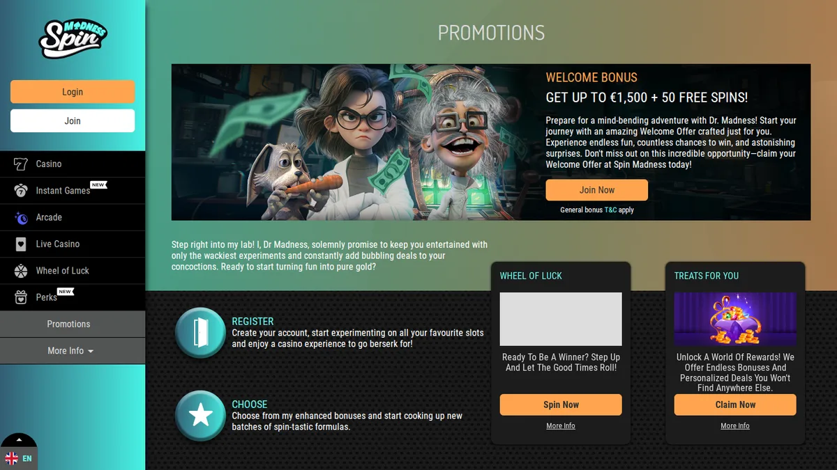 Bonuses and Promotions